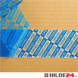 HILDE24 | blaues Sicherheitsklebeband mit Druck OPENED VOID